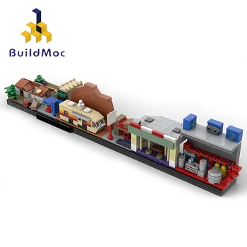 

Ideas MOC Creator Street View Model Back to the Future Breaking Bad Simpsons City Skyline Architecture Buildings Blocks Toy Gift