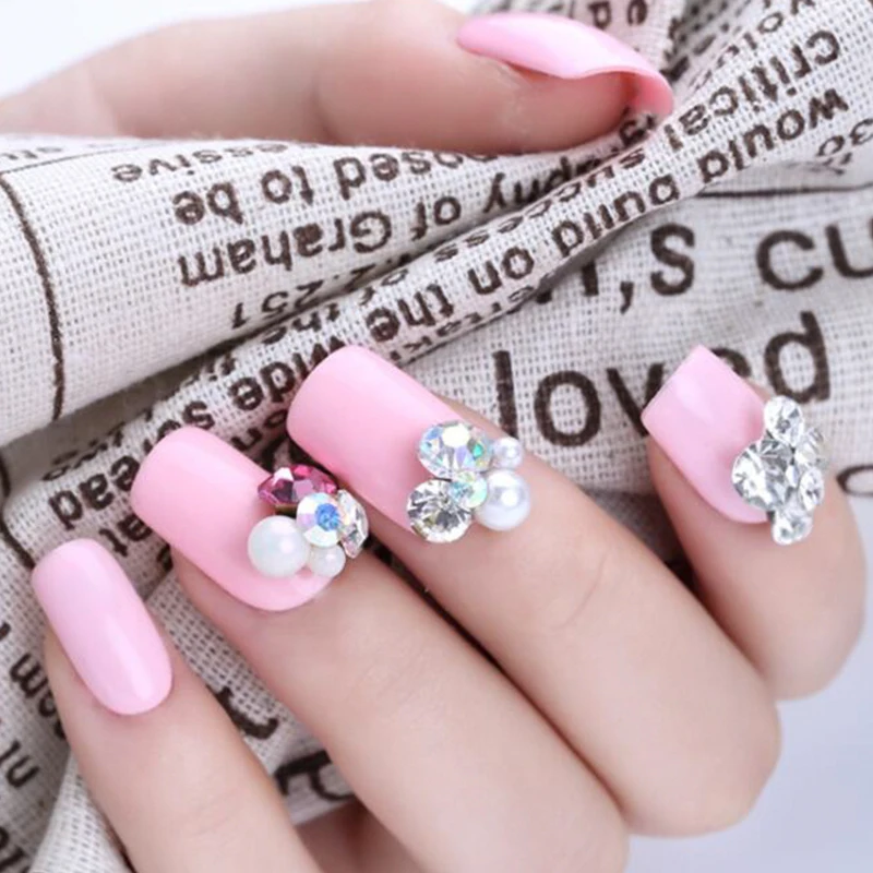

50pc/lot Nail Crystal Pearl Rhinestone 17-Style (JE1-17) Crystal Art Decoration Stone DIY Nail Art Tip Glitter Crystal x50pc*bag