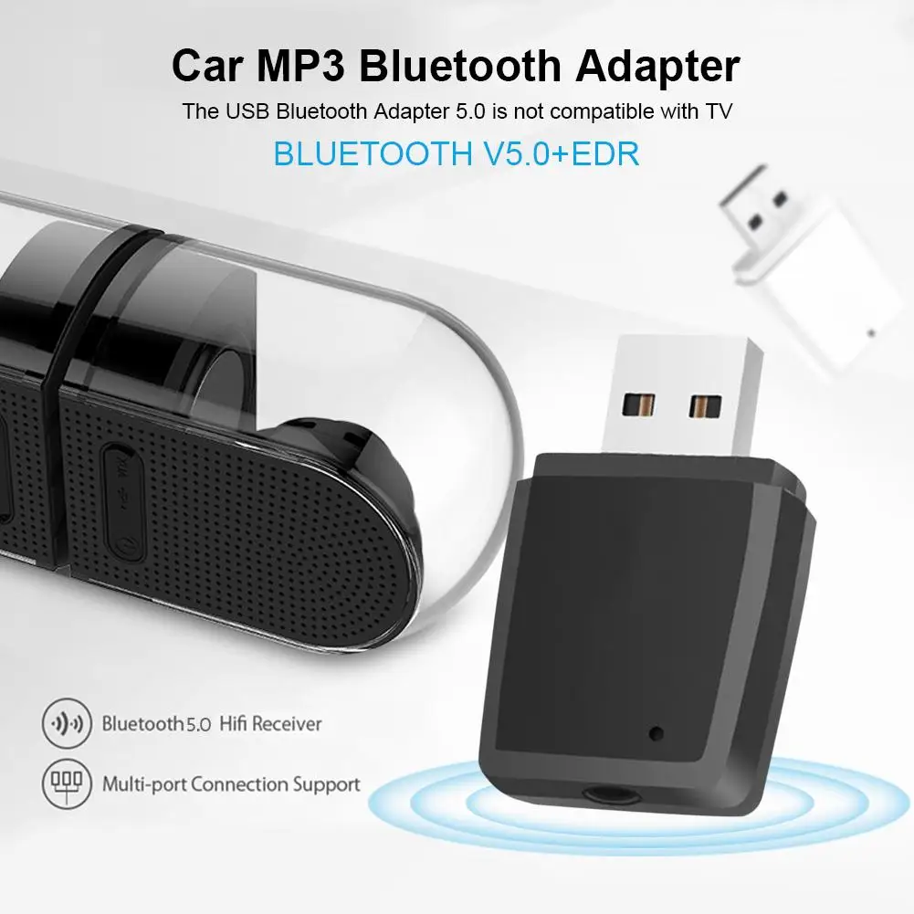 USB Bluetooth 5,0 передатчик приемник автомобильный Bluetooth адаптер ключ 3,5 мм AUX для ТВ ПК наушники домашний стерео автомобиль HIFI аудио