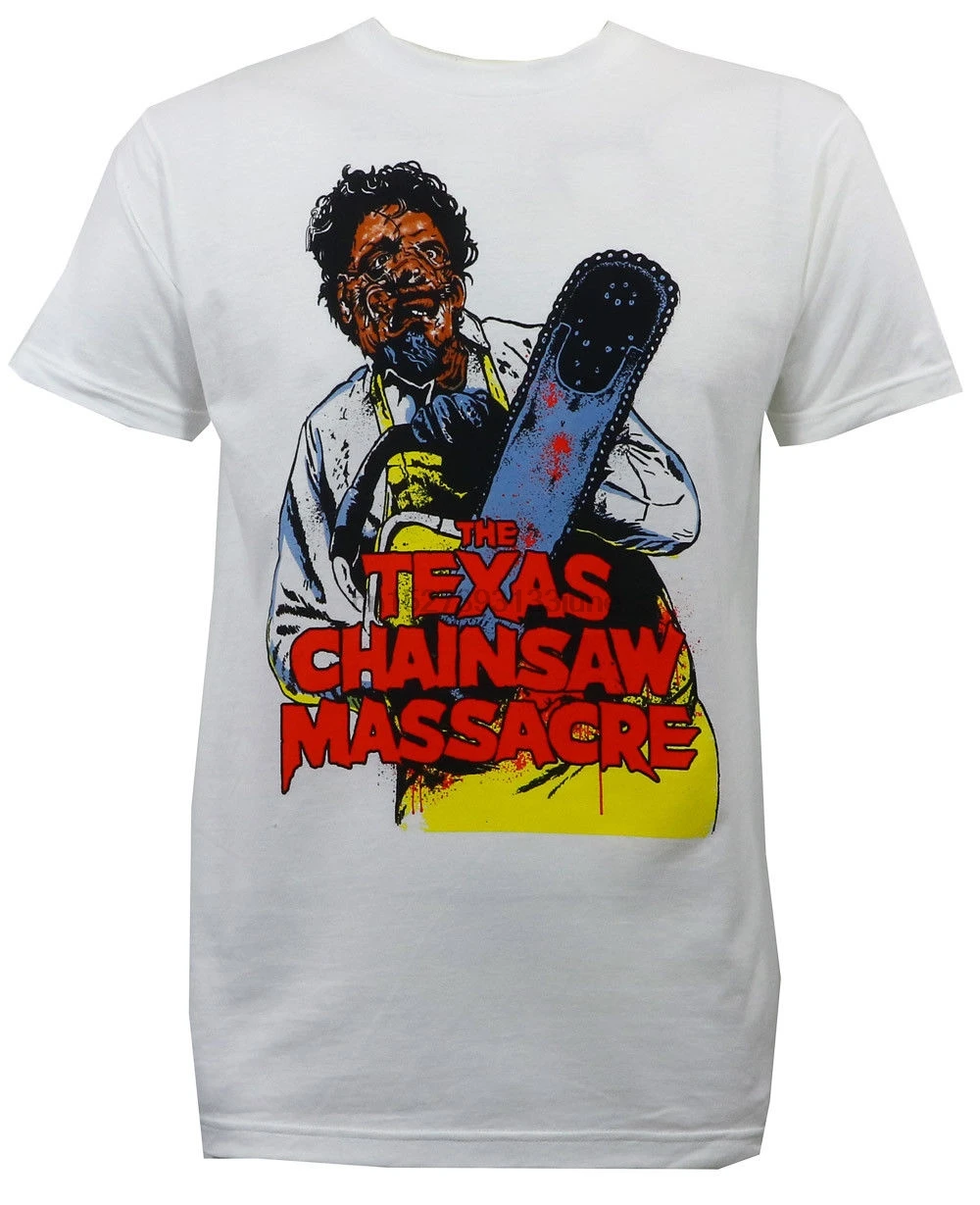 Подлинная TEXAS CHAINSAW резня иллюстрация Slim Fit Футболка S-3XL Новое поступление Мужская