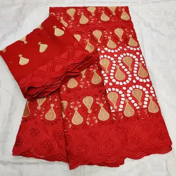 

2020 eyelet cotton lace fabric fashion 5+2yards african swiss voile lace fabric good quality free shipping F1qzno251