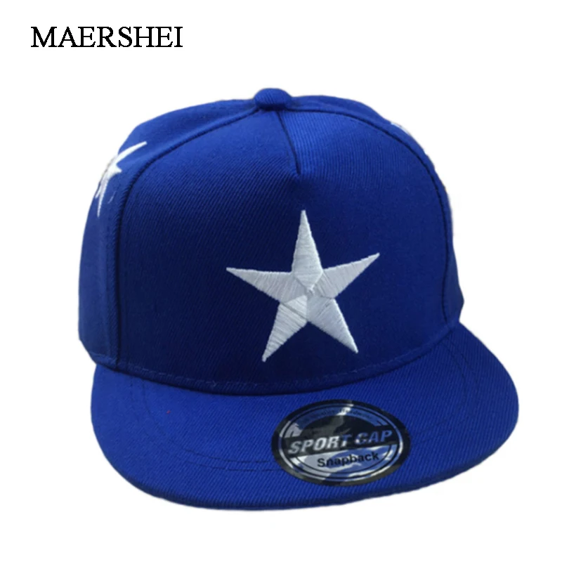 MAERSHEI Children's Snapback Baseball Cap Boy Spring Fashion Casual Hip hop Hat Bone Casquette kids hat cap gorras girl Pentagra