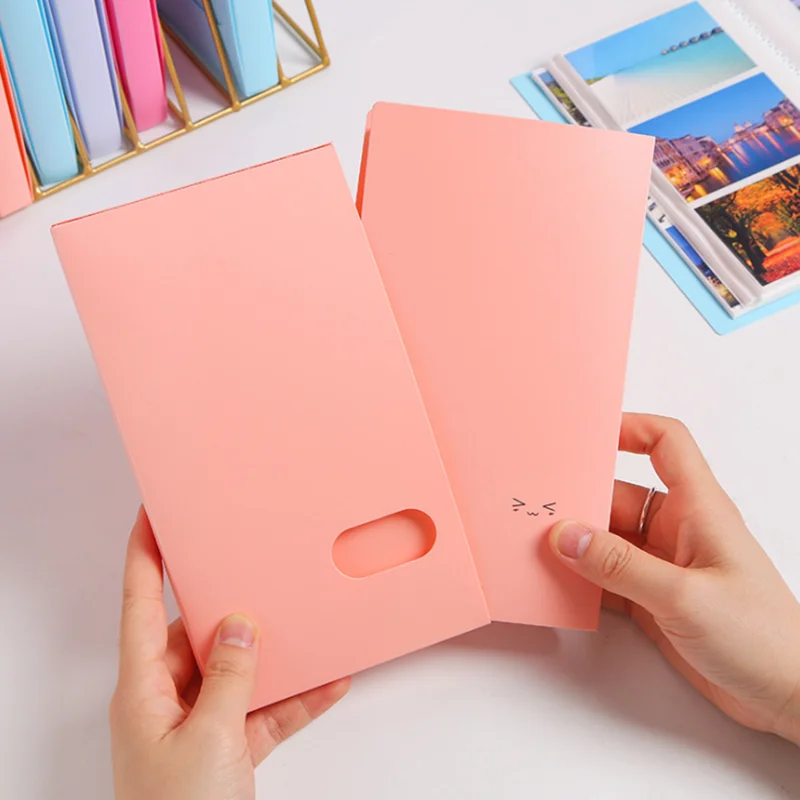 1pc 240 Slots ID Holders Cute Cartoon Book Star Large Card Stock Capacity Business Clip Ticket Collection Book Stocks