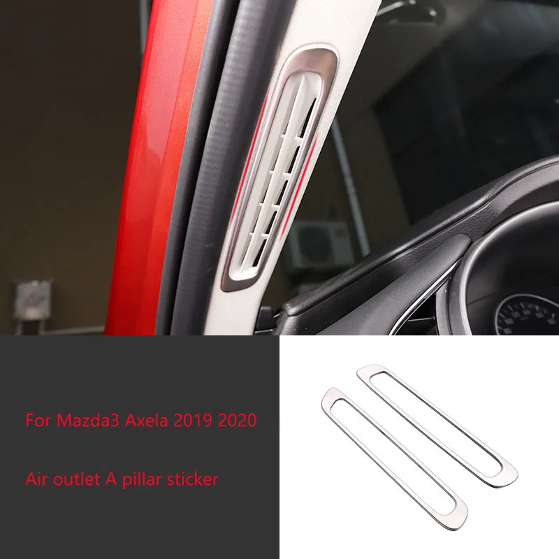 

Car A Pillar Air Outlet Speaker Bezel Trim Ring Frame Stickers For Mazda 3 Axela 2020 Outlet sequins stickers
