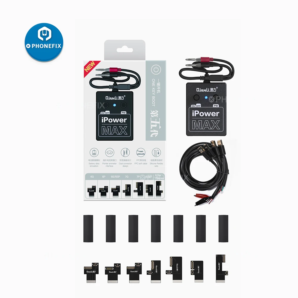 Испытательный кабель источника питания QianLi ipower max pro для 6 6S 7 8 plus X XS MAX