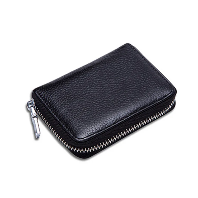 

Shenzhen Customizable Red Embossed Leather PU Leather Card Bag Zipper Multi-Bit Leather Organ Card Holder Coin Pocket