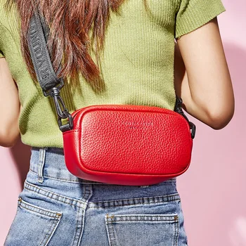 

Genuine Leather crossbody bags for women 2020 high quality small messenger shoulder bag female Cow leather phone bags