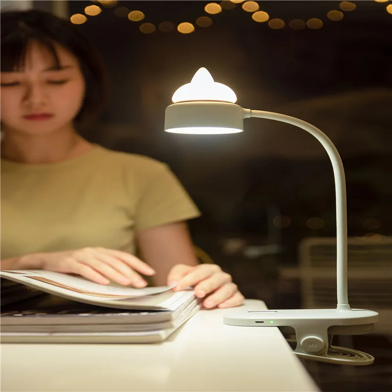 Xiaomi 3 жизнь светодиодная настольная лампа USB зарядка складной клип свет