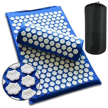 

Lotus Yoga Massage Mat Prickly Shakti Acupressure Mat for Body Stress Relief Applicator Kuznetsov Sensi Mat Acupuncture Carpet