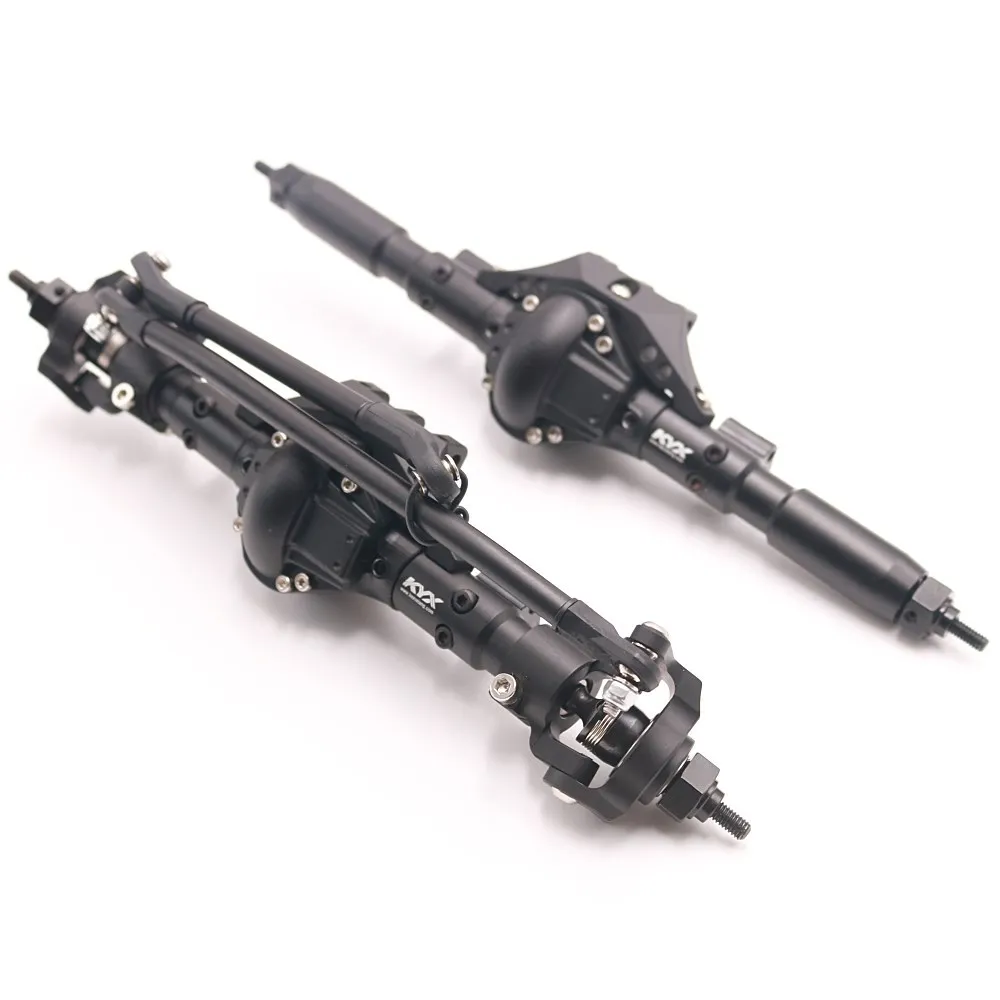 KYX Racing CNC Alloy Front Rear Axle Set for 1/10 RC Crawler Car Axial SCX10 II 90046