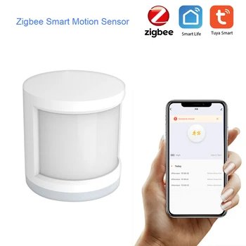 

ZigBee Battery Powered Smart Motion Sensor Detector Tuya intelligent linkage infrared detector wide-angle infrared sensor