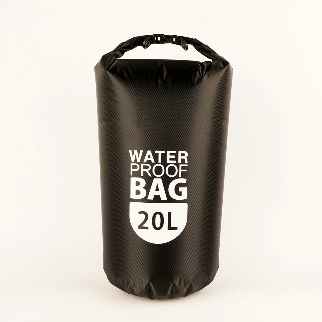 Black 20L Перспективная 2L 10L 20L сухая Водонепроницаемая пляжная сумка для плавания ming сумка для воды Drybag для герметичной водонепроницаемой плавания сумка для серфинга - Цвет: Black 20L