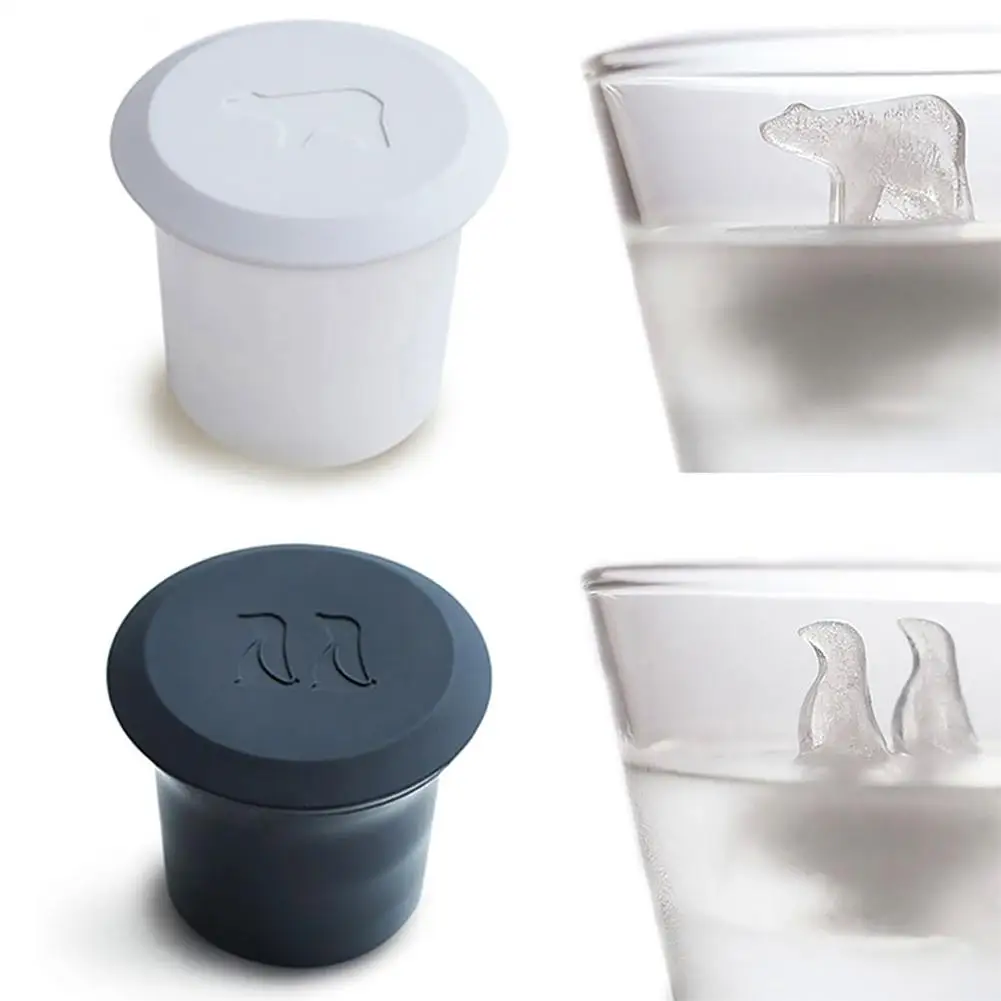 2 шт. Медвежонок Пингвин Сделай Сам шоколадный ледяной кубик лоток силиконовая