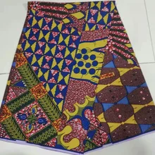 Mitex Печать Ткани Хлопчатобумажные для изготовления платьев юбки/африканские ткани Kitenge ткани африканская Pagne DF-195