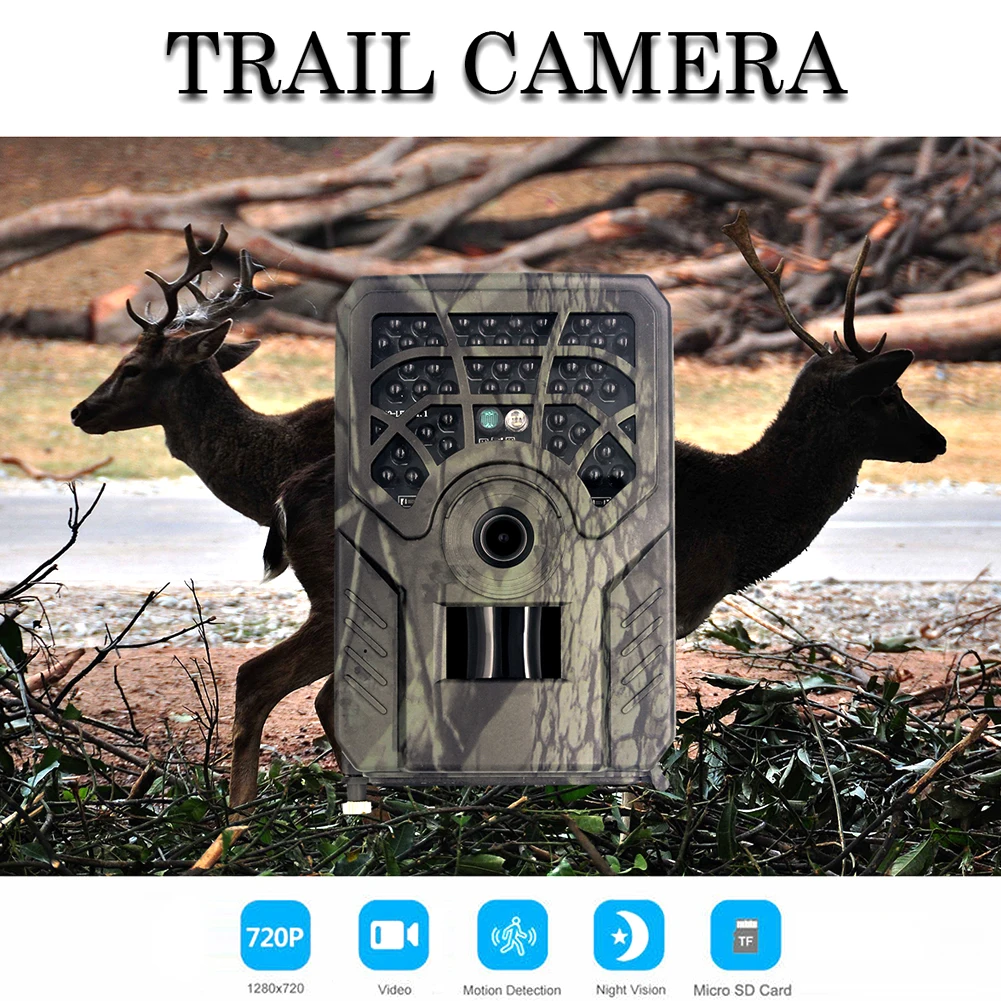 

Trail Camera 12MP 720P 2 Inch LCD LEDs Night Vision Game Hunting Wildcameras Night Vision Waterproof Cameras Photo Traps Track