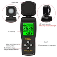 AS803 Luxmeter Digital Light Meter Lux Meter Photometer uv Meter UV Radiometer LCD Illuminometer Photometer Luminance Tester 2
