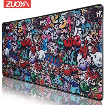 

Gaming Mouse Pad Old World Map Graffiti Extra Large Size Gaming Mousepad Anti-slip Natural Rubber Mice Pad Desk Keyboard Pad