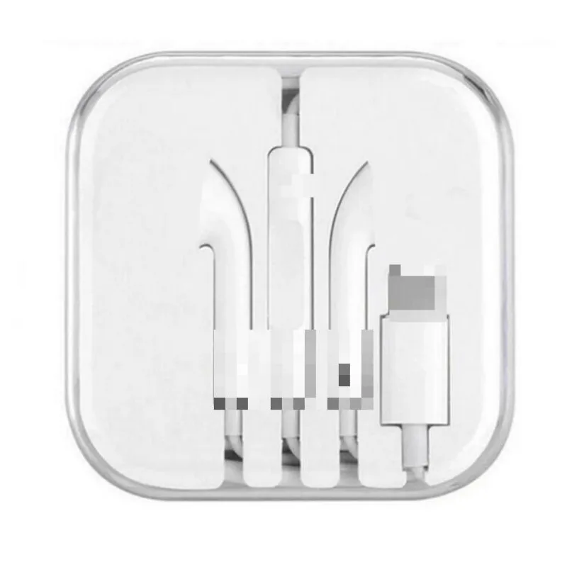 

For iphone 7 in ear Stereo Earphone With mic Wired Bluetooth Earphones lightning headset for iphone 8 plus x xr xs max 11 11 pro