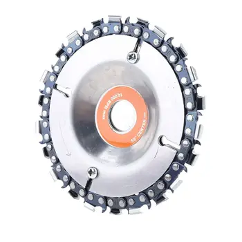 

4 Wood Carving Disc Grinder Chain 22 Tooth Safety screw For Angle Grinders Cut