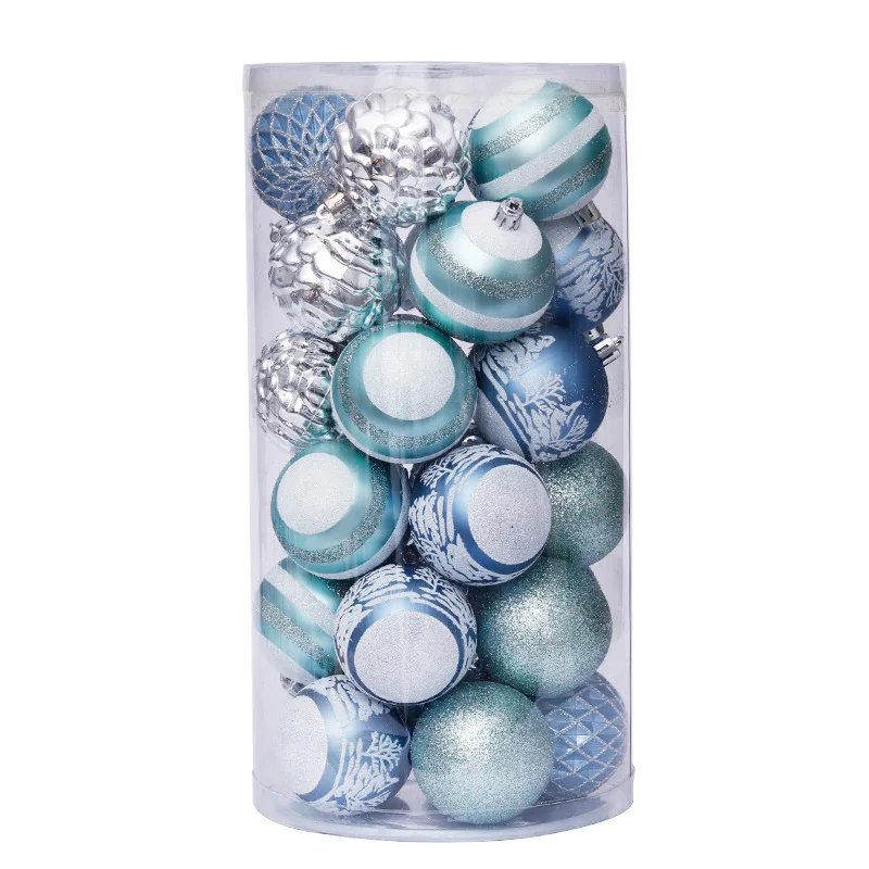 

Adornos Navidad 2022 Christmas Tree Hanging Blue Ball Ornaments Decorations New Year Gift Polystyrene Baubles Festive Party