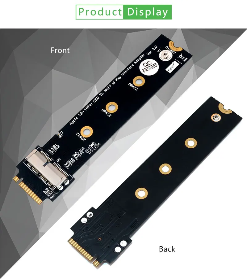 M.2 адаптер диск PCIe SSD к M.2 ключ M адаптер карты для 2013 MacBook Air Pro retina M.2 конвертер SSD к NGFF M2