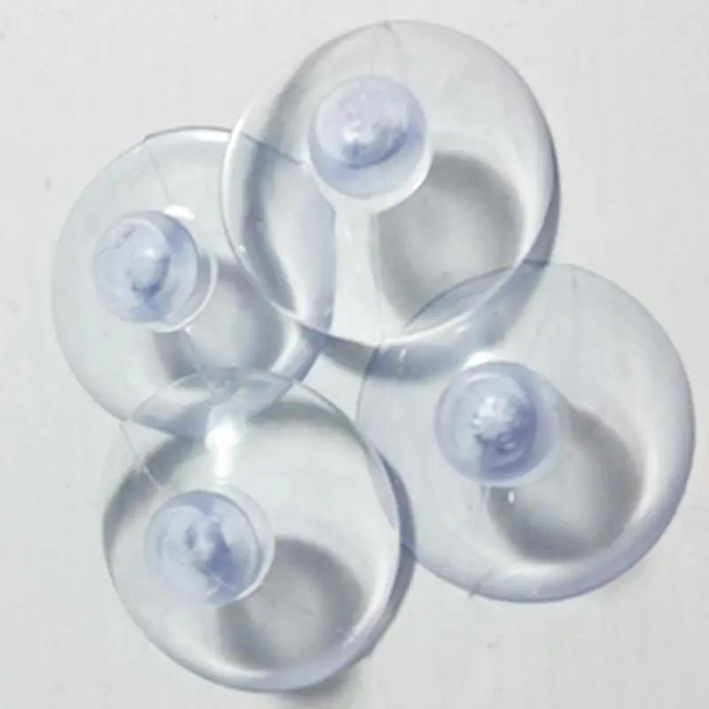 10pc/set 35mm Mushroom Head Sucker PVC Fish Tank Transparent Glass Sucker Perforated Clear Suction Cups Window Decor Wedding Car