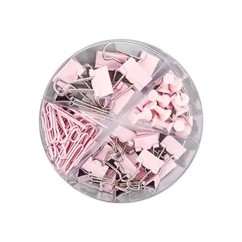 

72pcs Metal Paper Clip Multipurpose Thumbtacks Office Document Long Tail Clips