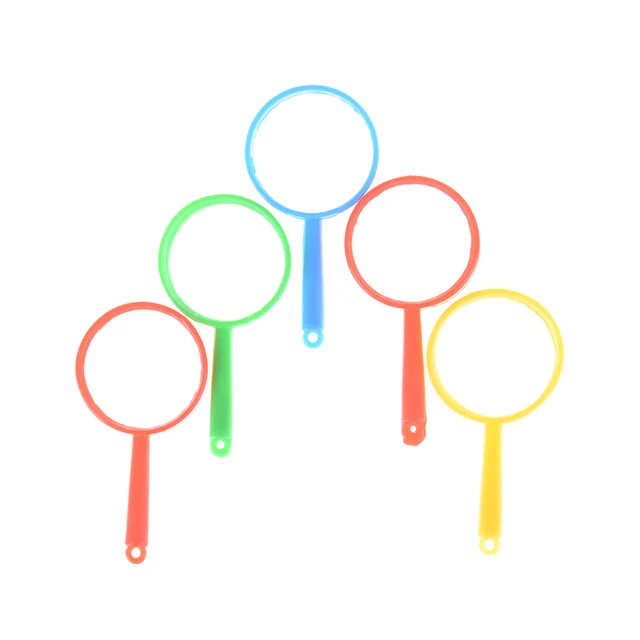5pcs/lot Plastic Mini Magnifying Glass Children's Toys Learning Education Toys 1