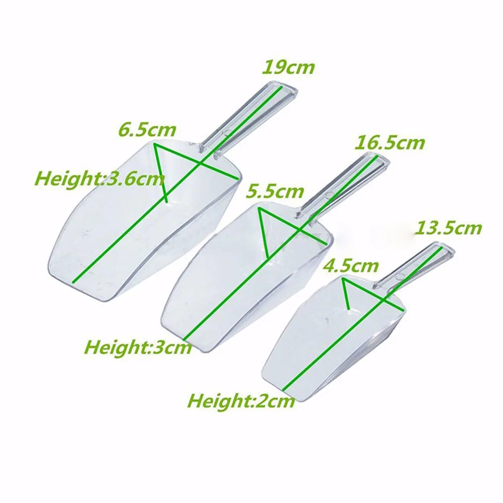 Пластик 3 шт./компл. лопатка для льда кухонные изделия из муки для мороженого совок конфеты лопаты бобы совки кухонные инструменты вечерние инструменты буфет