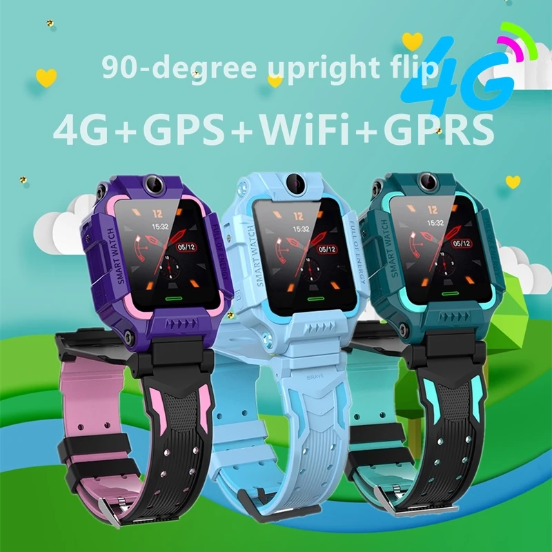 Y99 Детские Смарт часы 90 градусов Вертикальный флип 4G GPS WIFI LBS трекер телефон SOS