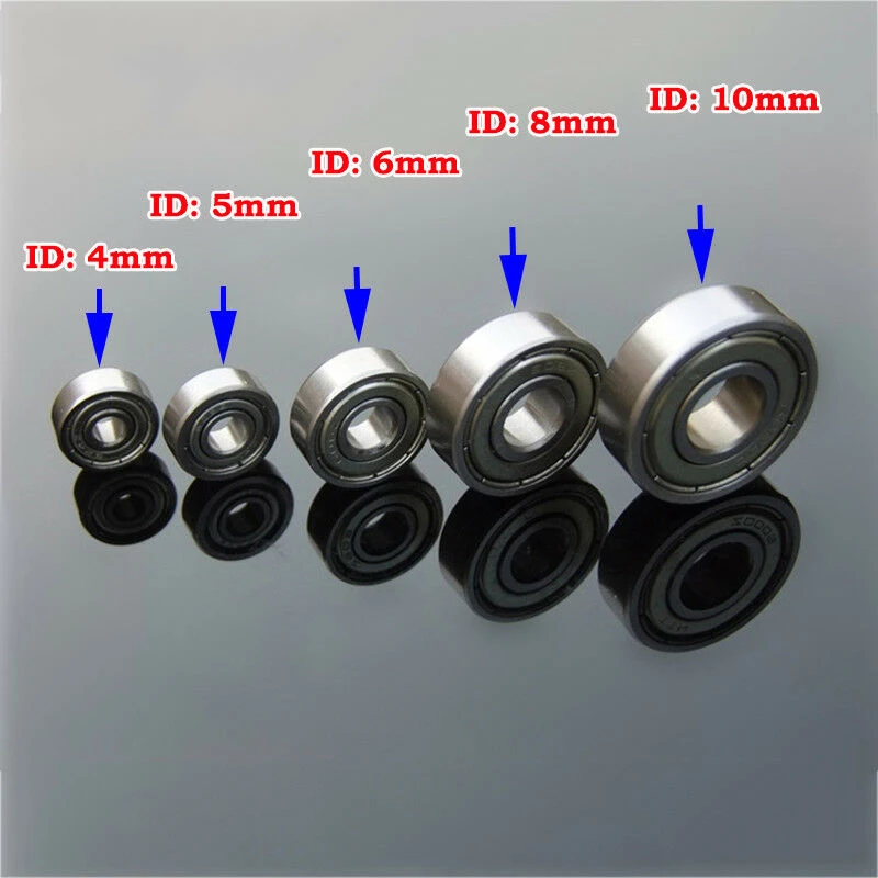 Rodamientos pequeños en miniatura de 2mm-5mm de diámetro interior,  rodamiento de cuentas de rollo silencioso de alta velocidad de 5mm-9mm de  diámetro exterior de 2,5mm-4mm de espesor, 3 uds. - AliExpress