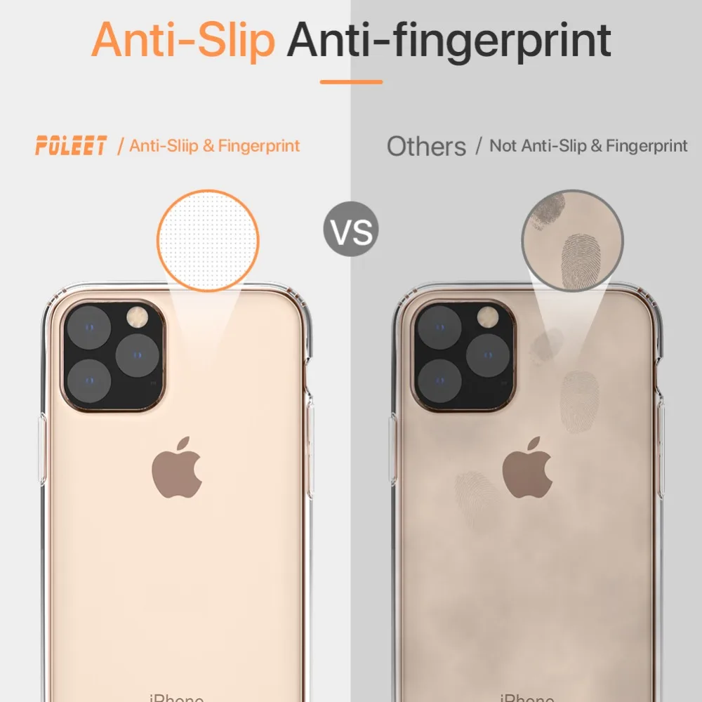 100 шт. защитный чехол для всего тела, совместимый с iPhone 11 Противоскользящий ТПУ ультра толстый прозрачный чехол для iPhone 6,5''