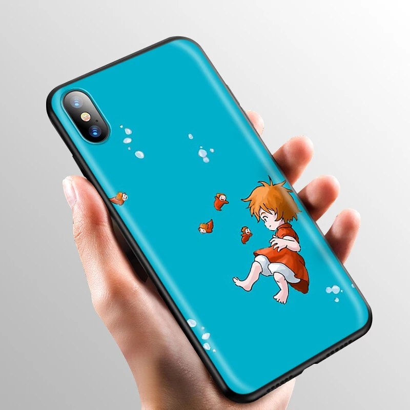 Мягкий силиконовый чехол YIMAOC Ponyo On The Cliff для iPhone 12 Mini 11 Pro XS Max XR X 8 7 6 6S Plus 5 5S