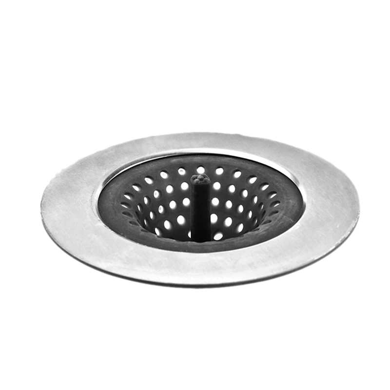 SHGO HOT-3Pcs Силиконовое ситечко из нержавеющей стали, крышка для слива, заглушка, анти-блокировка, фильтр для воды, для ловли волос, для кухни, для Pop-U