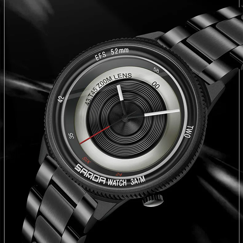 

SANDA New Watch Photographer Series Fashion Trend Men's Quartz Watch Cool Korean Style Creative Personality Watch Meskie 2020
