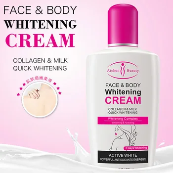 

120ML Face Body Cream Smooth Collagen Milk Home Travel Makeup Portable Skin Bleaching Moisturizing Brightening Leg Hydrating