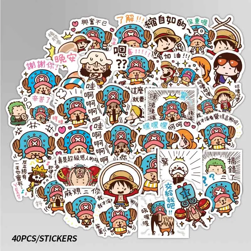 

40pcs/lot cartoon stickers cute Fashion Style Graffiti Anime Stickers for Car & Suitcase Cool Laptop Skateboard Sticker