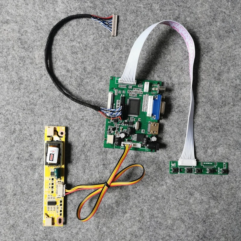 20 Pin Lvds Fit Muslimb/Muslimah/Muslimah/Schermo 1024*768 Scheda Controller Vga 2Av 2-Ccfl Kit Monitor Lcd
