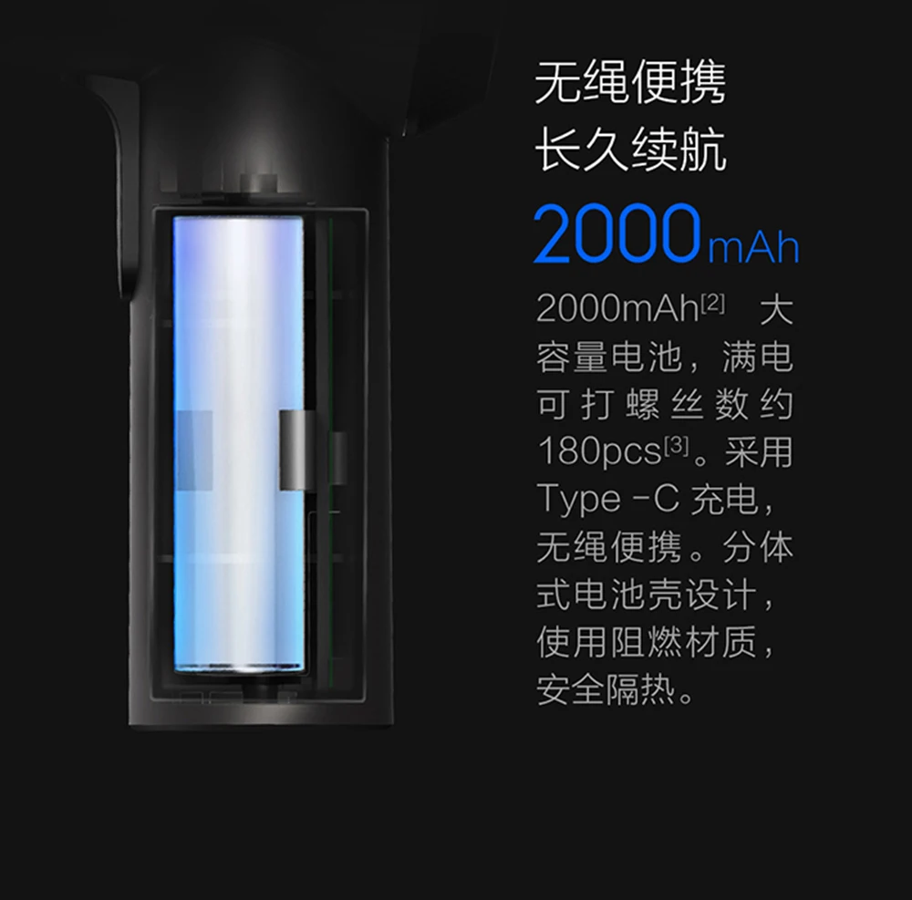 Xiaomi Mijia Беспроводная перезаряжаемая отвертка 3,6 в 2000 мАч электрическая отвертка с 12 шт. S2 Биты для отвертки для умного домашнего использования