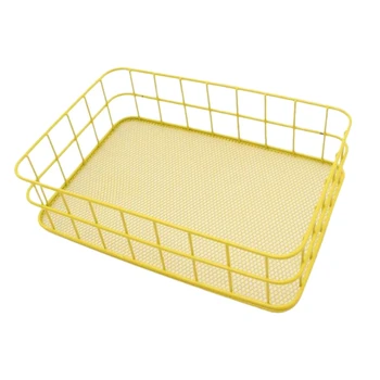 

Iron Wire Fruit Bowl for Kitchen Countertops Round Storage Frame Basket Fruit Basket for Bread,Fruit,Snacks,Candy