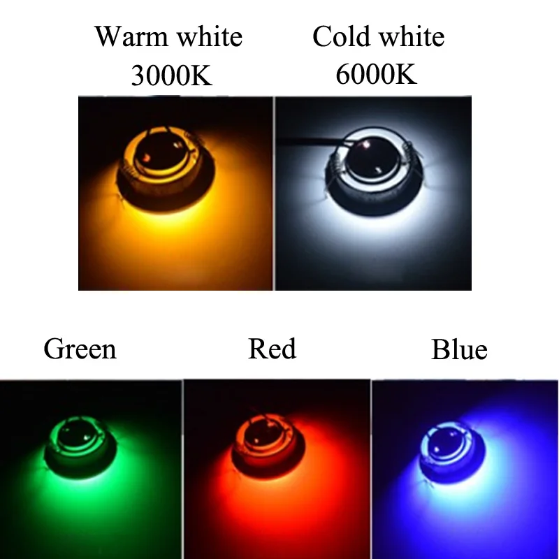 Dimmable 1W 3W 220V Round High Power LED Recessed Ceiling Down Light Lamps LED Downlights for Living Room Cabinet Bedroom 12V