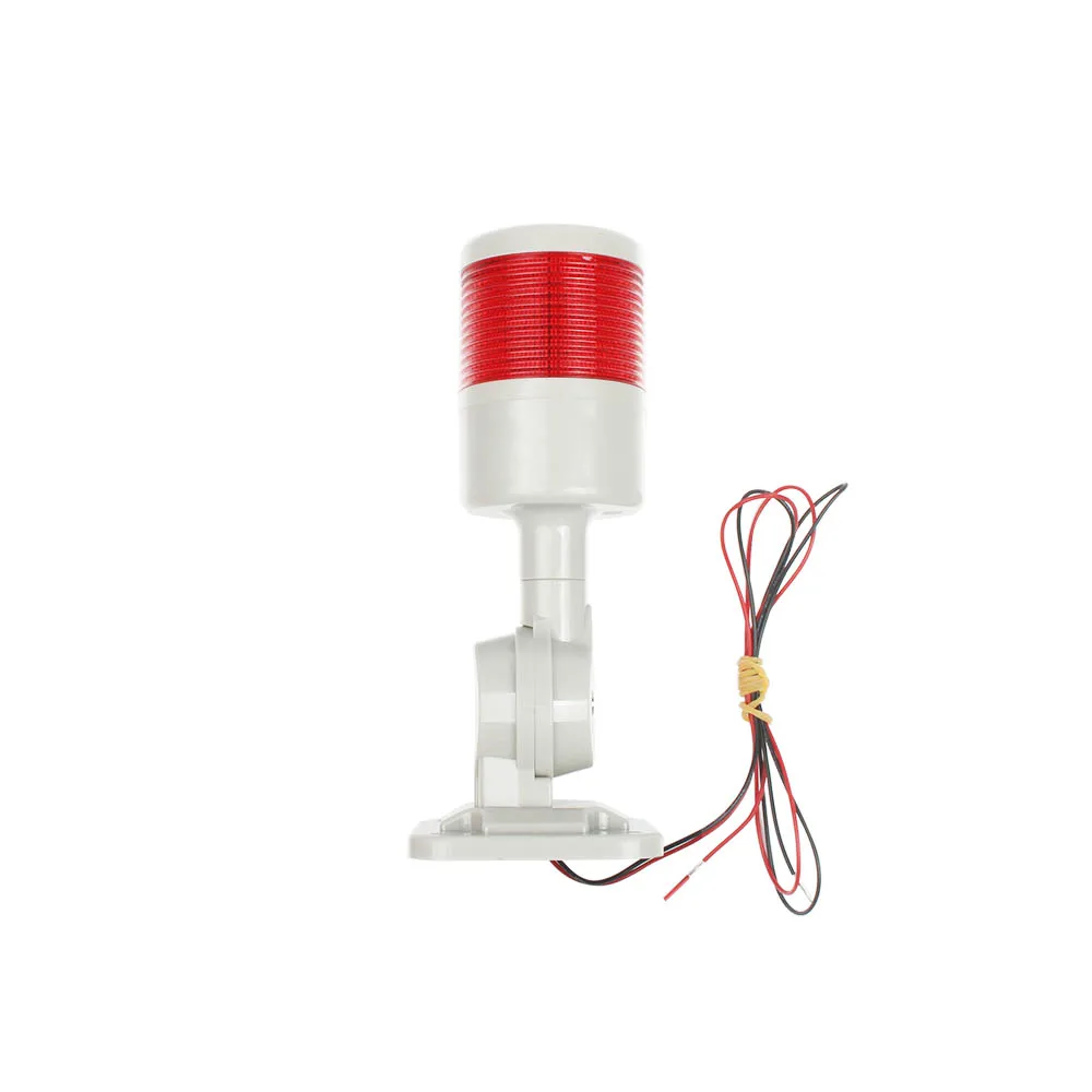 1 слой вращающийся 180 светильник красный предупреждающий светильник Промышленный для станка с ЧПУ DC 24 в 12 В AC 220 В 110 в устойчивый мигающий светильник светодиодный
