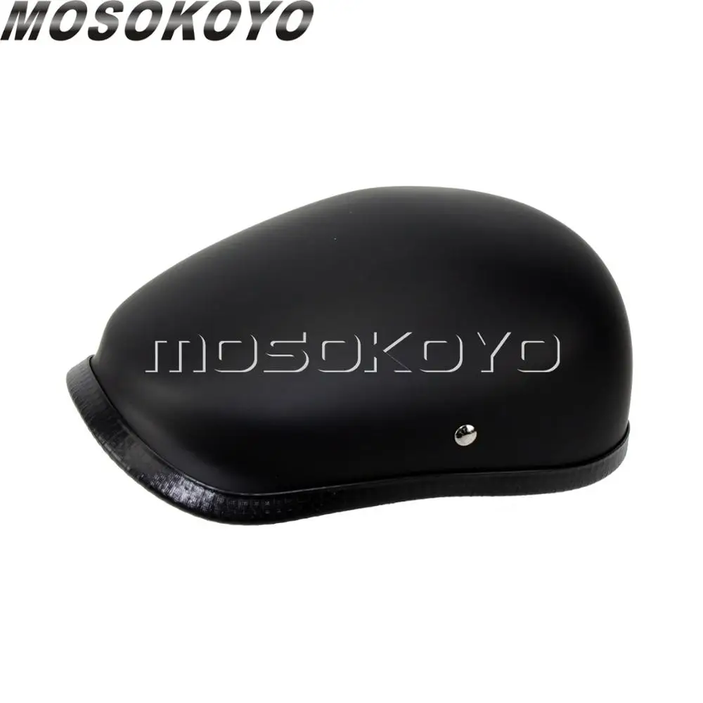 Винтажный Классический полушлем CO TT стиль Casco S M L XL XXL 55-64 см Новинка Capacete для отдыха из стекловолокна шлемы - Цвет: matte black