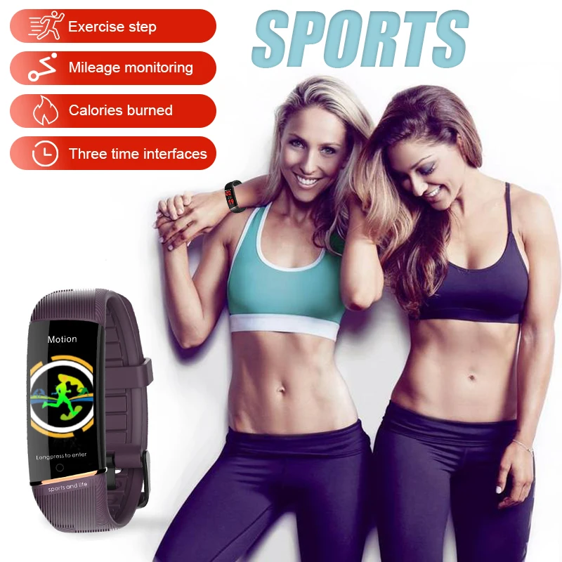 

Measure Temperture Sport Smart Band Fitness Smart Bracelet Heart Rate Blood Pressure Monitor Health Wristband for Android Ios