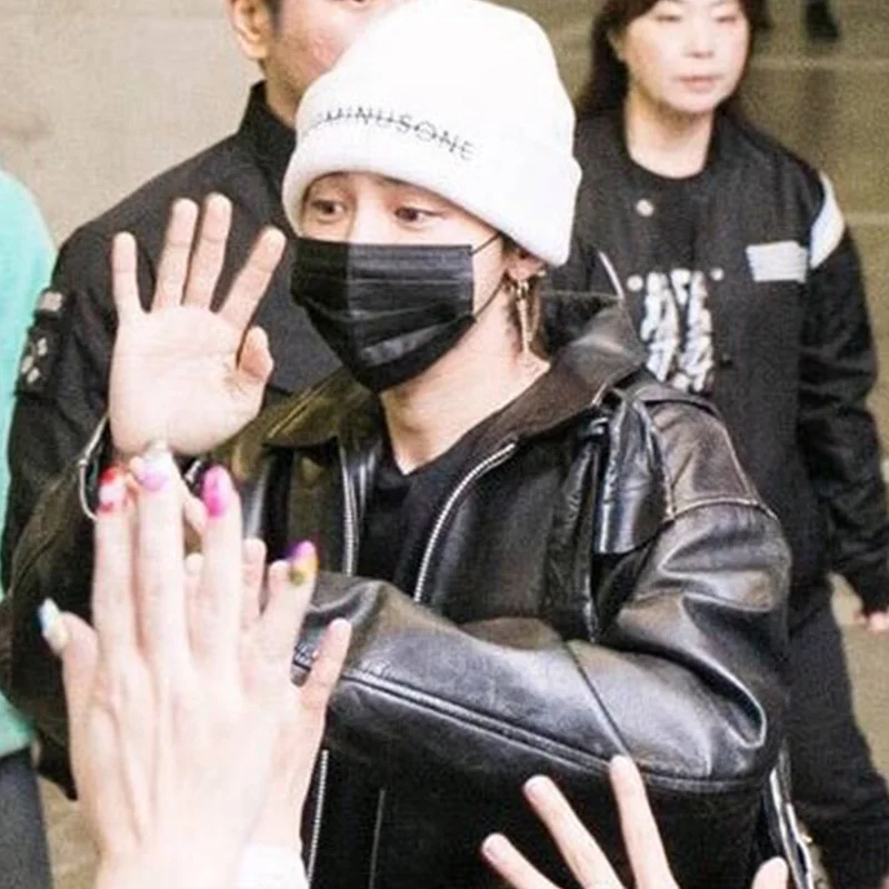 Bigbang Peaceminusone вязанные шапочки с вышивкой g-дракон персональный альбом Kwon Ji молодой унисекс аксессуар весна осень зима