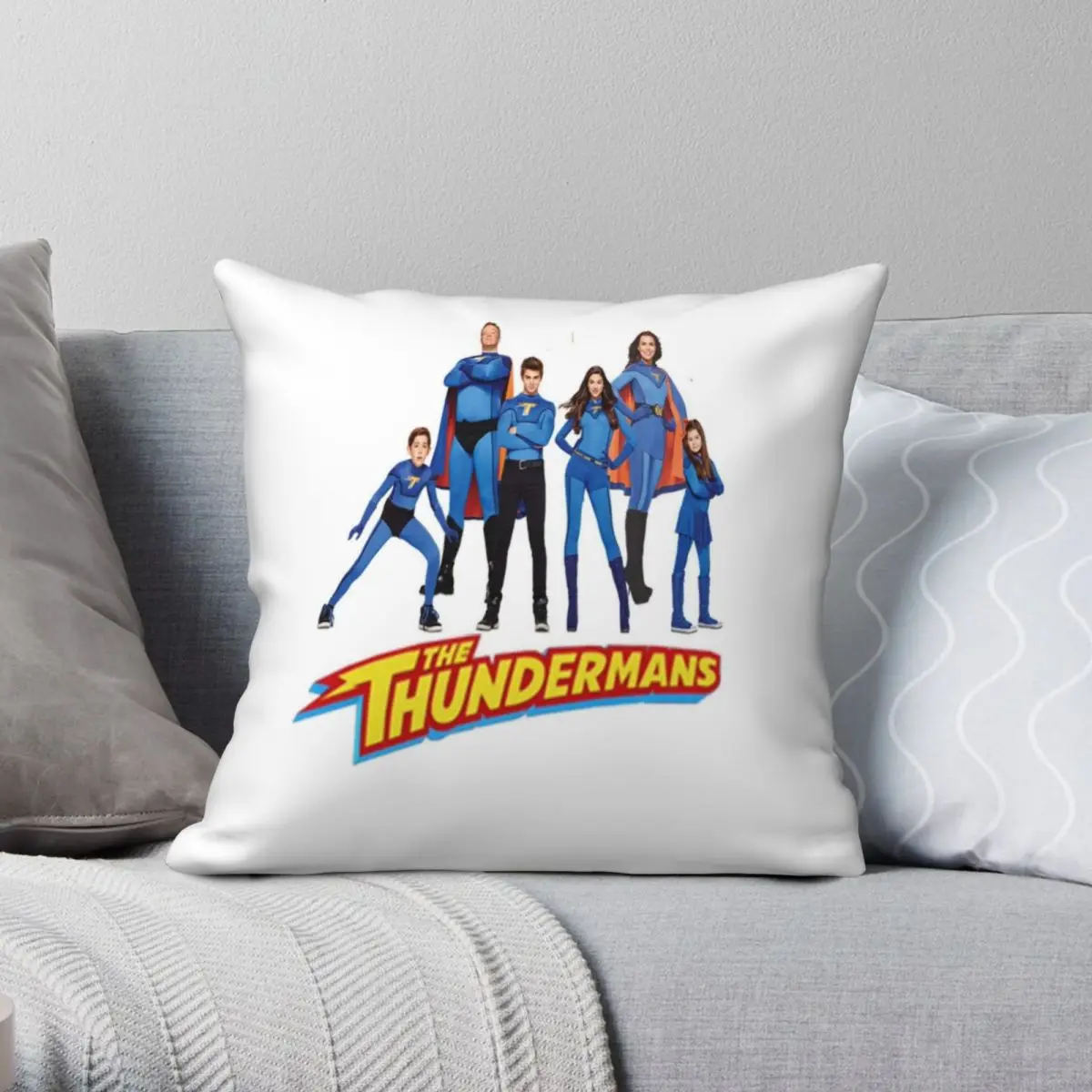 

Квадратный Чехол на подушку The Thundermans из полиэстера и льна