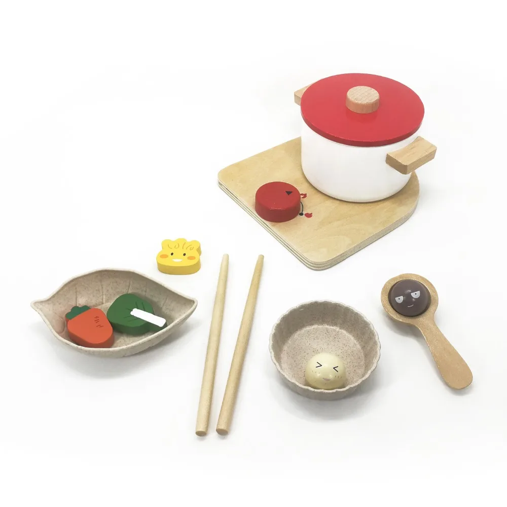 Wooden Kitchen Cook Baby Toys Wood Coffee Machine Toaster Food Mixer kids Pretend Play Early Learning Educational New Year Gift (13)