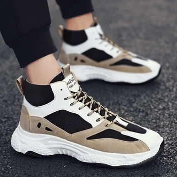 

Men Casual Shoes Fashion High Top Sneaker Brand tenis masculino For Men Trend Leisure Flats Shoes Walking Zapatillas Hombre