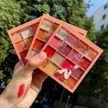 

16 color mashed potatoes sequins eyeshadow peach blossom watercolor pearlescent waterproof and sweat-proof unicorn niche eyeshad