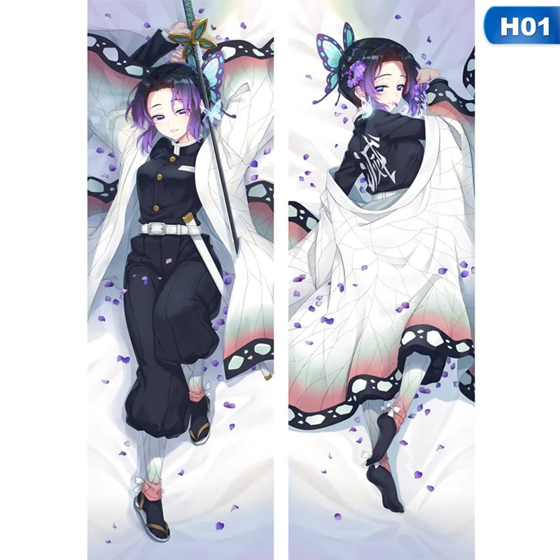 Дизайн Dakimakura Demon Slayer: Kimetsu No Yaiba аниме Kochou Shinobu Dakimakura обнимающий чехол для подушки Kamado Nezuko